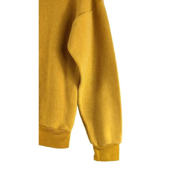 Soft Serve Hoodie Mustard Yellow Gold Hoodie Fleece Sweatshirt Very Soft Fabric - Picture 8 of 10